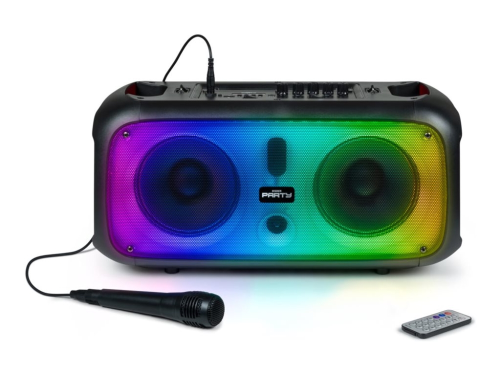 Bigben Party High Power   Festhøjttaler Til Transportabel Brug Trådløs Bluetooth 20 Watt Sort