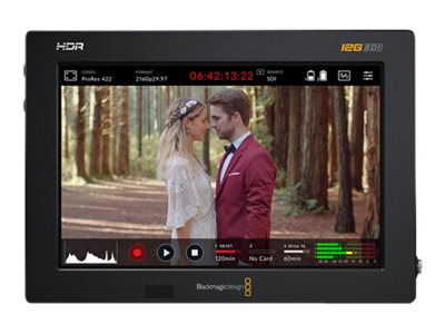 Blackmagic Video Assist 12g Hdr Lcd   Dvr Combo Farve   Kamera    Høj Opløsning