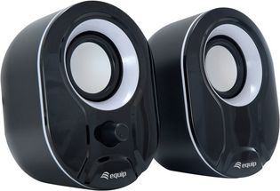 Equip 245333      Kanaler  Ledningsført       80 20    40 Ohm     Sort  Hvid