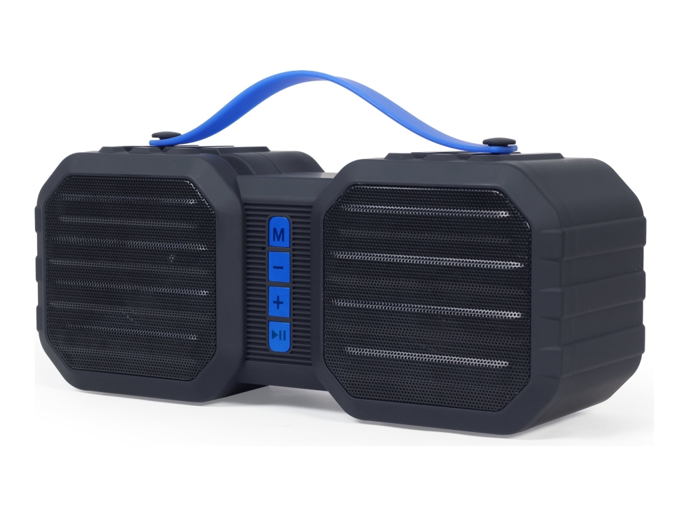 Gembird Spk- -19 Højttaler Til Transportabel Brug Trådløs Bluetooth   Watt Sort  Blå