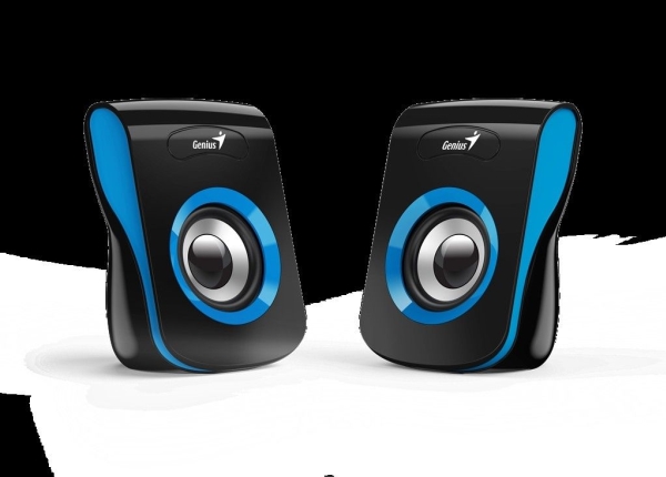 Genius-højttaler  -q180 Blå            Usb-strømforsyning     -tommers Stik  Sort-blå  31730026403