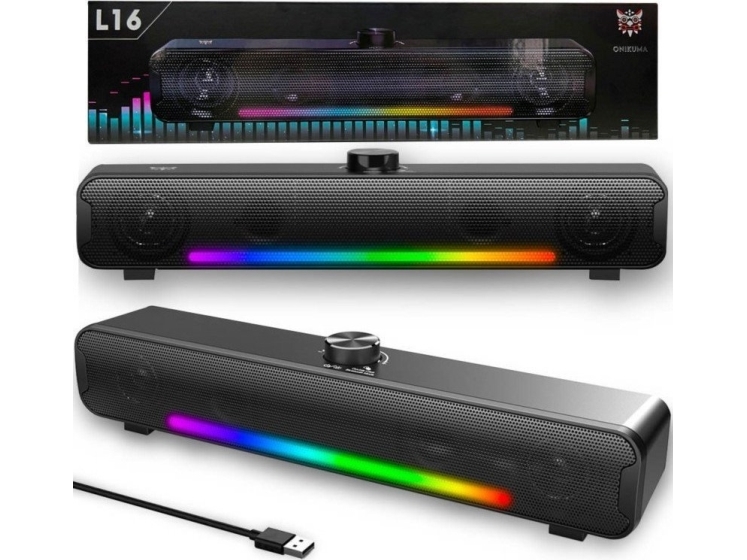 Gonik Onikuma Onikuma L16 Gonik Gamingowy Aux       Rgb : Kolor Czarny