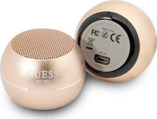 Guess Mini Bluetooth Højttaler 3W 4H Guld - Tilbud!