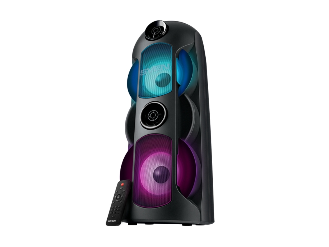 Kompiuterio Koloneles Speaker Sven  -720  Juodas  80w  Tws  Bluetooth     Usb  Micro    Led-display  2x4400ma