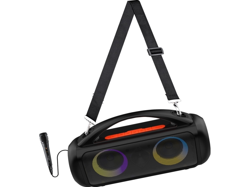 Media-tech Power Audio Pro Premium Bluetooth     Tws-højttaler Med Karaoke  Kraftig 60   Rms   1200   Pmpo   -radio  Mp3  Usb  Lithium-ion-batteri