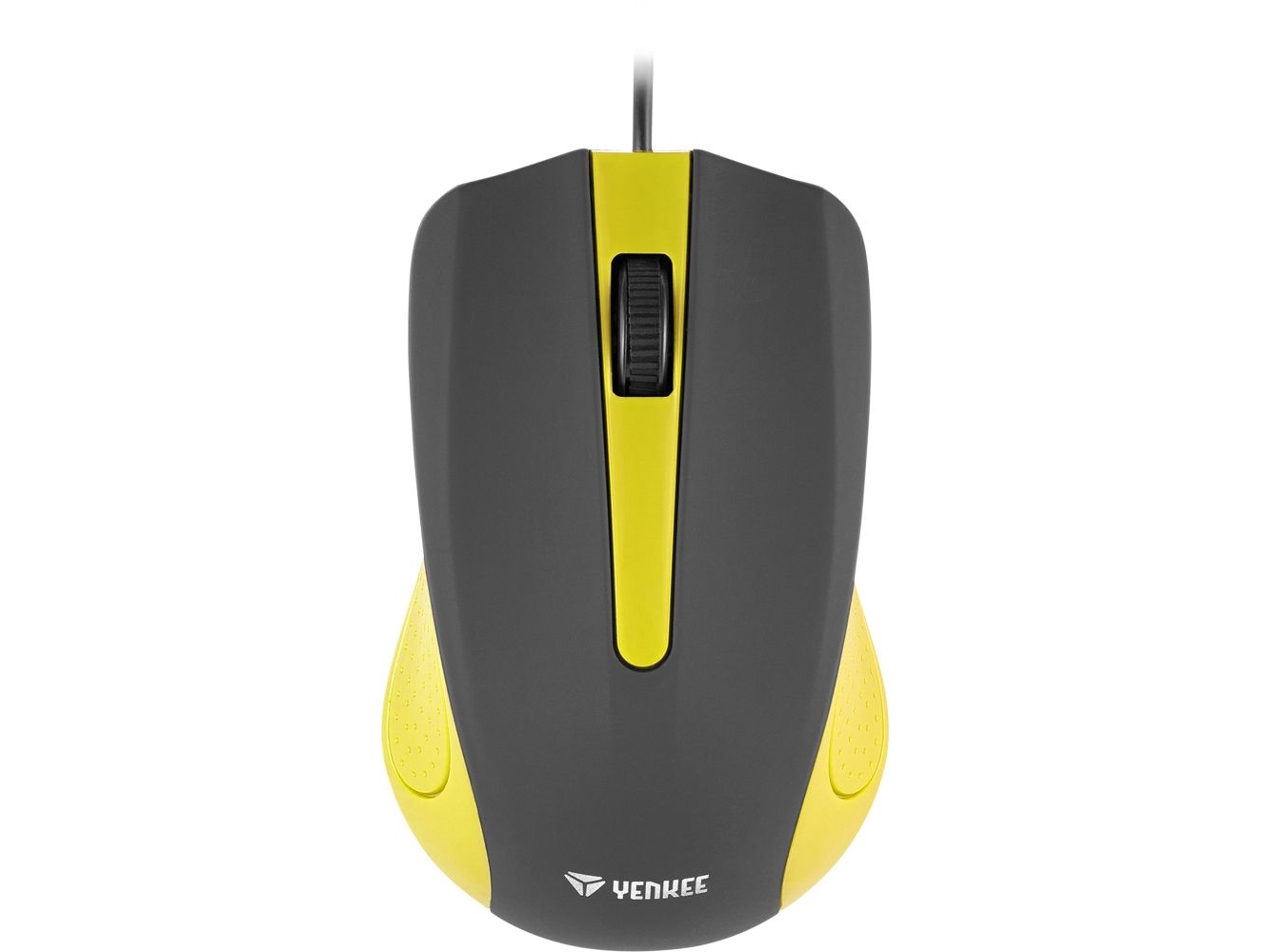 Kablet Mus med 3 Knapper og Gummibelægning