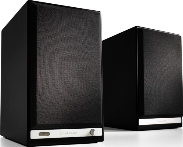 Powered Bookshelf Speakers Hd6 Bluetooth  Satin Black  Pair