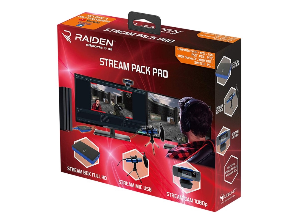 Raiden Stream Pack Pro Live Streaming-kamera Farve 1280   720 720p Usb
