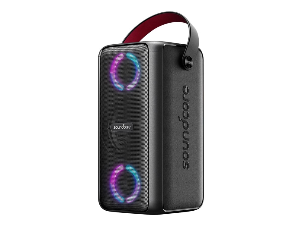 Soundcore Rave Mega Festhøjttaler Til Transportabel Brug Trådløs Bluetooth App-kontrolleret 80 Watt  -vejs Sort