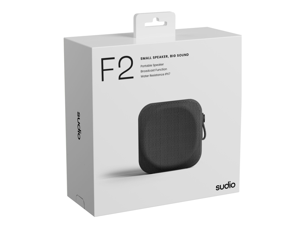 Sudio F2 Højttaler Til Transportabel Brug Trådløs Bluetooth 40 Watt Sort