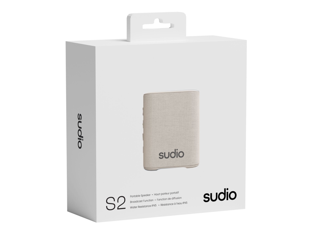 Sudio S2 Højttaler Til Transportabel Brug Trådløs Bluetooth Beige