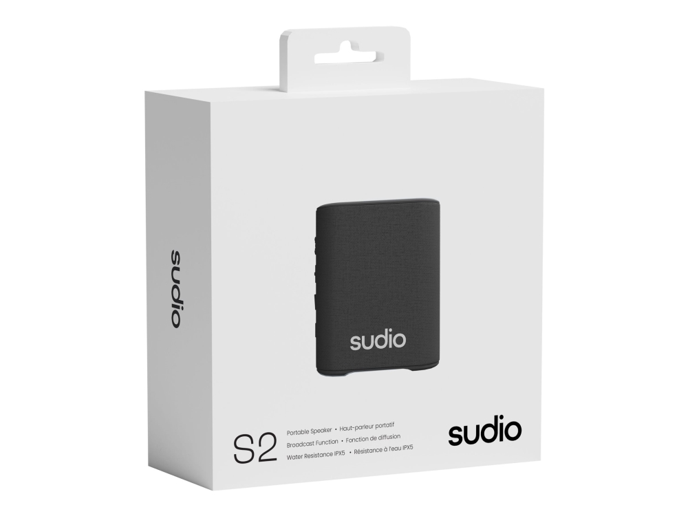 Sudio S2 Højttaler Trådløs Bluetooth 15 Watt Sort