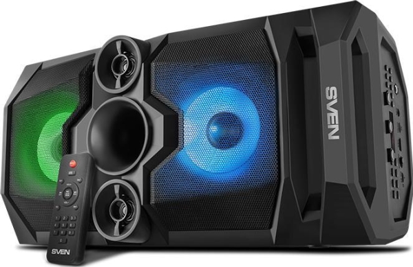 Sven  -655 Højttaler  Sort  50w  Tws  Bluetooth     Usb  Micro    Led-display     2x4400ma      -020163