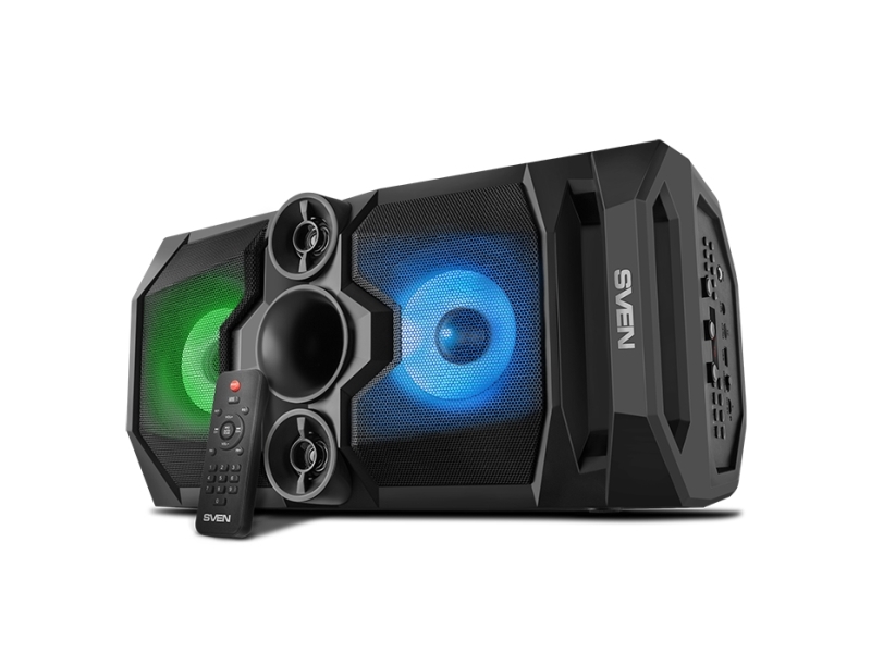 Sven  -655 Højttaler  Sort  50w  Tws  Bluetooth     Usb  Micro    Led-display     2x4400ma      -020163