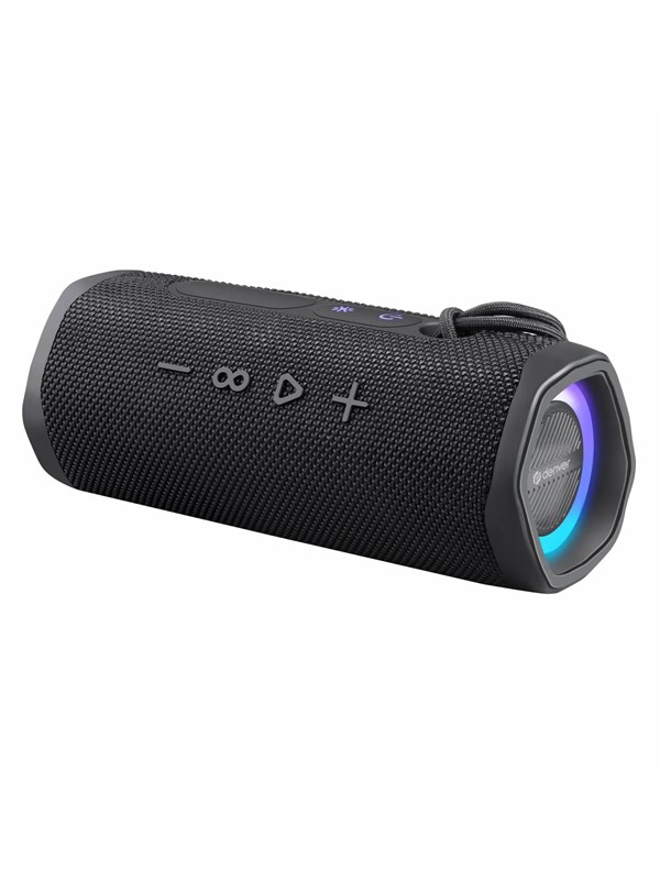 Bærbar Bluetooth-højttaler med LED-lys - Denver BTV-223B